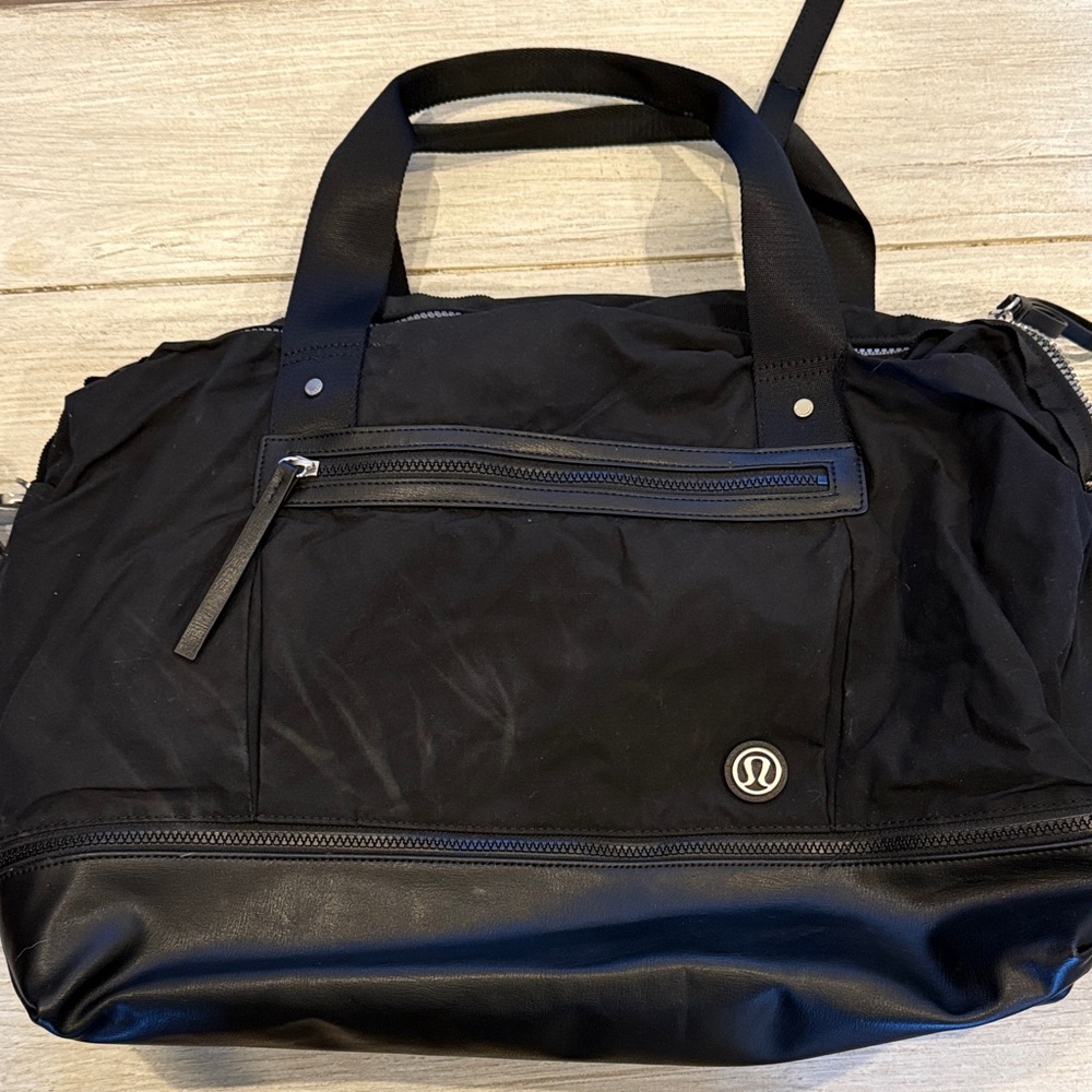 Lululemon Black Duffel Bag
